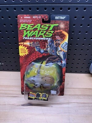 1995 Transformers Beast Wars Rattrap Maximal Sealed Rock Bubble Rare Vintage - Image 1 of 2