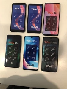 Lot de 6 téléphones portables TCL, mannequins modernes non fonctionnels smartphones modèle d'affichage - Photo 1 sur 2