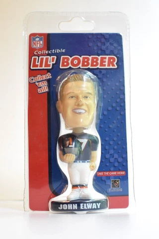 NOS John Elway Broncos Lil Bobber NFL Denver Mini Bobblehead (AS IS) Cover