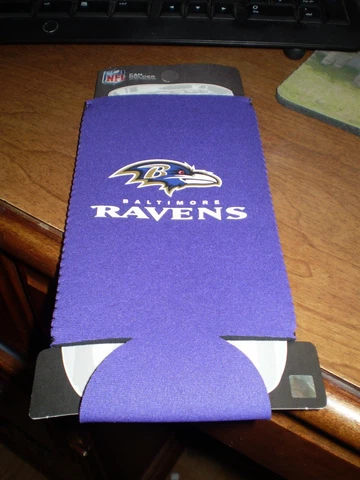 Baltimore Ravens  24 ounce  KOOZIE  HOLDER Holds Big Cans or Soda Bottle Cover