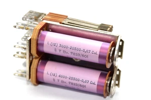 Vintage Fernmelde-Relais mit 2 Spulen v. Siemens & Halske Typ T Bv 7833/601, NOS - Picture 1 of 12