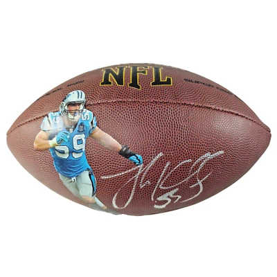 Luke Kuechly Signed NFL Football Carolina Panthers Legend Autograph Proof Photo - Изображение 1 из 4