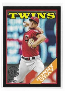 Tarjeta paralela numerada Sonny Gray 2023 Topps '88 borde negro #T88-80/299 gemelos - Imagen 1 de 2