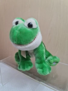 8" Shining Stars Spotted Green Plush Frog Stuffed Animal By Russ Berrie  - Picture 1 of 7