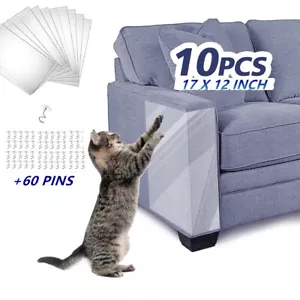 10x Cat Furniture Scratch Guards Couch Protector Anti-Scratch Deterrent Pad Tape - Picture 1 of 7