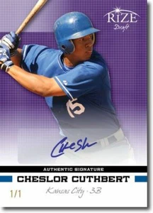 CHESLOR CUTHBERT 2012 Rize Autograph Rookie PURPLE BLANK BACK Auto RC 1/1 - Picture 1 of 2