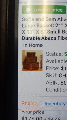 Sofia And Sam Abaca nesting baskets with lids  - Image 1 of 2