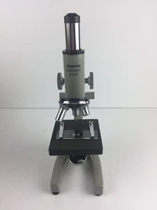 Vintage Tasco 450x Student Microscope w/10x & 15x eyepieces w/Wood Carrying Case - Picture 1 of 12
