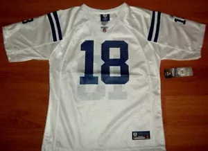 Peyton Manning Colts Jersey Youth Girls Large White NFL - Picture 1 of 3