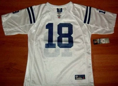 Camiseta Peyton Manning Colts Juvenil Niñas Grande Blanca NFL Foto 1 de 3
