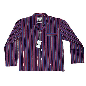 Peter Christian Mens Checked Organic Cotton Shirt Size M Red Long Sleeve Top - Picture 1 of 9