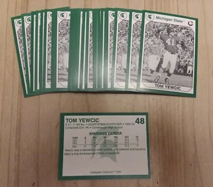 1990 Michigan State Spartans Collegiate Collection #48 TOM YEWCIC Lot of (10) - Bild 1 von 1