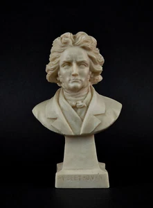 9438004 Kleine Büste Beethoven Kunststoff-Stein-Gemisch H 14,5cm - Bild 1 von 4
