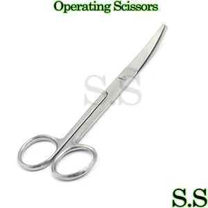 Operating Dissecting Scissors 6.5" Curved Sharp Blunt - Picture 1 of 3