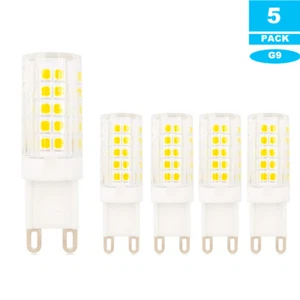 5pcs G9 LED Bulb 110V 120V 6W 64-2835 SMD White Ceramic Light for Chandelier H - Picture 1 of 8