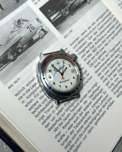 Vintage Soviet watch VOSTOK 2409. KOMANDIRSKIE. Airplan. Made in USSR-Serv- - Picture 1 of 17