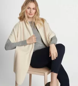 Peter Millar Damen Kaschmir Strick Schal-Elfenbein-Neu mit Etikett-Einzelhandel $ 245 - Bild 1 von 6