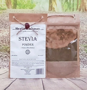 Stevia Powder ( Stevia rebaudiana L ) 25g Health Embassy 100% Natural - Bild 1 von 2