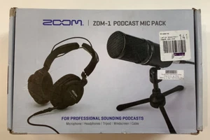 Zoom ZDM-1 Podcast Microphone Pack Accessory Bundle - Open Box - Free Shipping! - Picture 1 of 8