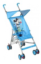 Passeggino leggero con parasole azzurro Disney Topolino Mickey Mouse