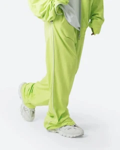 MNML Oversized Jersey Track Pants, Acid Lime, Size: Large, Fast Shipping!! - Picture 1 of 8