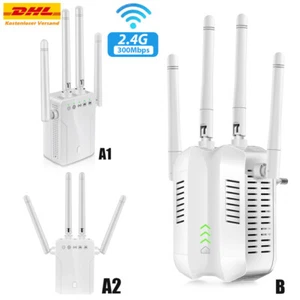 WLAN Repeater Router Range 300Mbps WIFI Signal Verstärker Access Point Booster - Bild 1 von 13