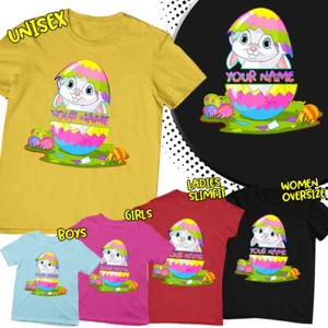 Personalised Egg Bunny Easter Family Matching T-Shirts Costume Fancy T-Shirt #ED - Picture 1 of 13