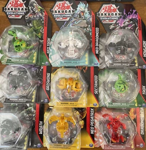 Bakugan Evolutions 2022 LOT of 9 - Dragonoid Evo Neo Pegatrix Howlkor Trox Wrath - Picture 1 of 4
