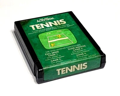 TENNIS (Atari 2600, 1981) Cart Only, Tested - Image 1 of 2