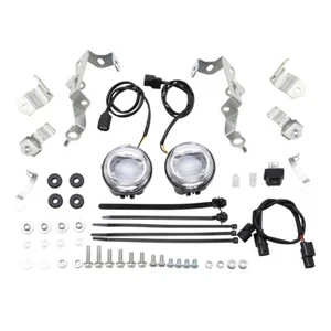 LED Fog Lights & Attachment Kit Fit For Honda Goldwing GL1800 2018 2019-2024 - Picture 1 of 11