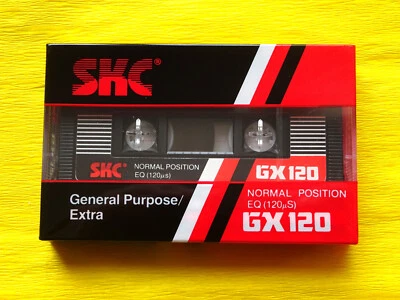 1x SKC GX 120 Type I Long Play Cassette Tape 1984 + OVP + SEALED + Rare ! +