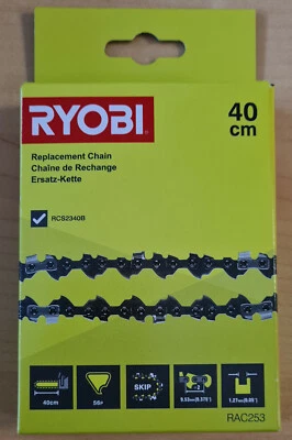 Ryobi Sägekette, Ersatzkette 40cm lang,RAC 253 für RCS2340B - Bild 1 von 2