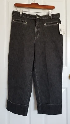 Nuevo pantalón capri de algodón elástico Tabitha liz wear. Talla 12P. RT$60. Foto 1 de 4