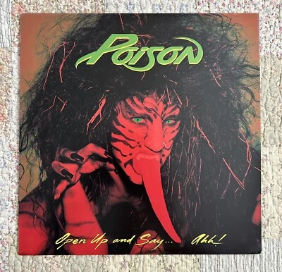 POISON OPEN UP AND SAY ...AHH! CBS/SONY 25AP5023 JAPAN 1988 1ST PRESS LP EX/EX - Image 1 of 4