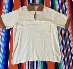 Vintage 1950s Mens Pull Over shirt by TopKie Size Medium Rockabilly - Picture 1 of 6