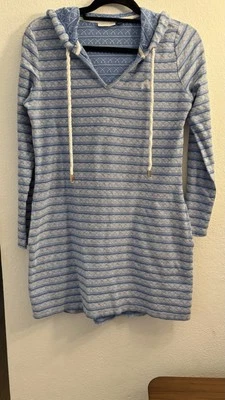 Vestido Cabana Life XS Jewel Bay a Rayas Con Capucha Encubrimiento Flecos FPS Playa Piscina Natación Foto 1 de 4