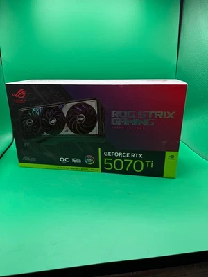 Asus ROG Strix GeForce RTX 5070 Ti OC 16GB GDDR7 Graphics Card – NEW Sealed - Image 1 of 4