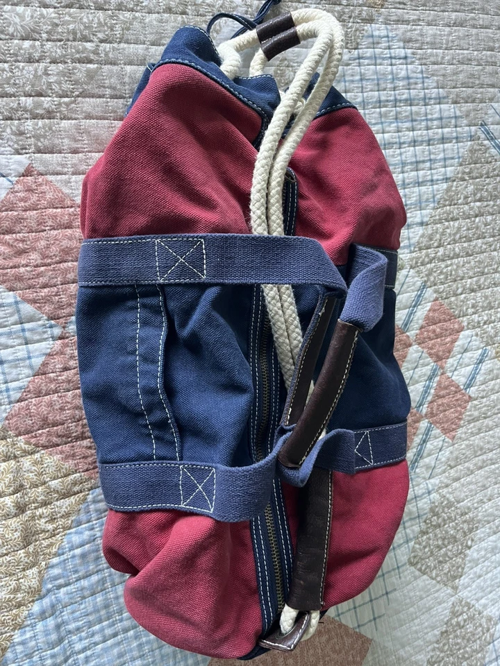 J, Crew Heavy Multi Color Canvas Duffle Bag - Image 1 of 4