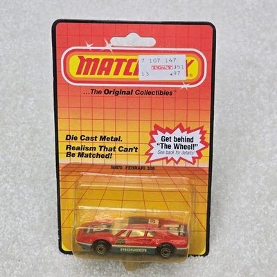 1983 Matchbox MB70 Ferrari 308 нераспечатанная оригинальная упаковка - Изображение 1 из 4