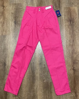New Vintage Pink Panhandle Slim Denim Pants Sz 13/14 Cotton Made In USA Western - Image 1 of 4