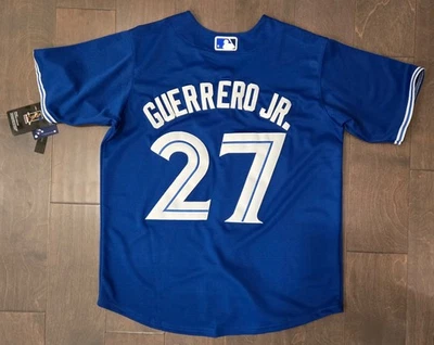 Camiseta deportiva YOUTH Vladimir Guerrero Jr. #27 Toronto Blue Jays cosida azul real antiguo Foto 1 de 4