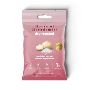 Nueces House of Macadamias tostadas en seco con sal marina de Namibia 40 g - Imagen 1 de 1