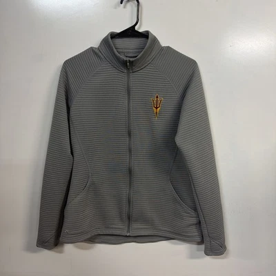 Adidas Arizona Wildcats Chaqueta Mujer M Gris Pullover Cremallera Completa Ligera Golf Foto 1 de 4