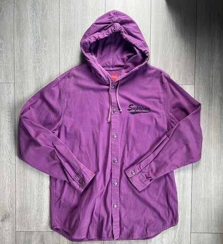 Camicia Supreme con cappuccio Ss17 viola taglia L Supreme New York