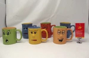Trade Winds Funny Faces Mugs X 6 #5 LM8b - Picture 1 of 19