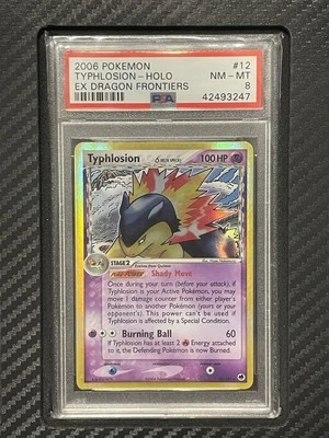 2006 PSA 8 Typhlosion #12 Holo Rare Pokemon TCG EX Dragon Frontiers - Image 1 of 2
