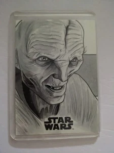Topps Star Wars The Last Jedi Snoke 1/1  Sketch By Eric Lehtonen - Picture 1 of 2