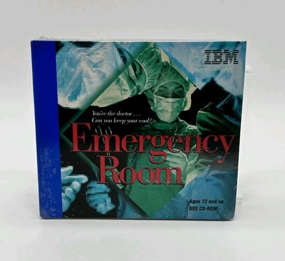 IBM Emergency Room 1995 DOS CD‑ROM PC Game Vintage Medical Simulation - New  - Image 1 of 2