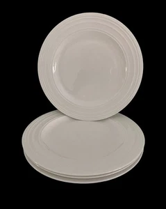 NEW Mikasa Ciara Set of 4 Salad Plates 9" Bone China White MIKASA Plate New - Picture 1 of 7