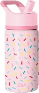 Botella de agua Summit moderna simple para niños con tapa de paja | Taza de acero inoxidable de 14 oz - Imagen 1 de 8